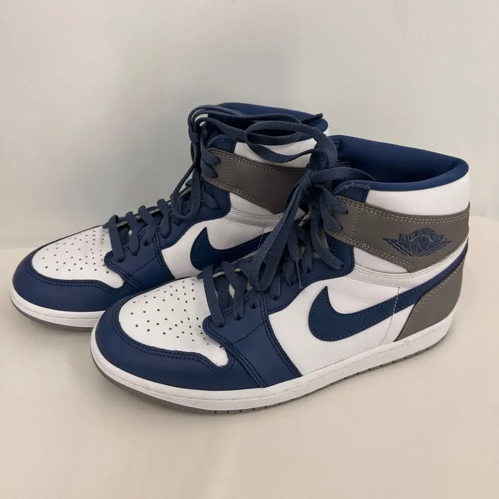 Nike Men's Air Jordan 1 Retro High OG True Blue Sneakers Size 10